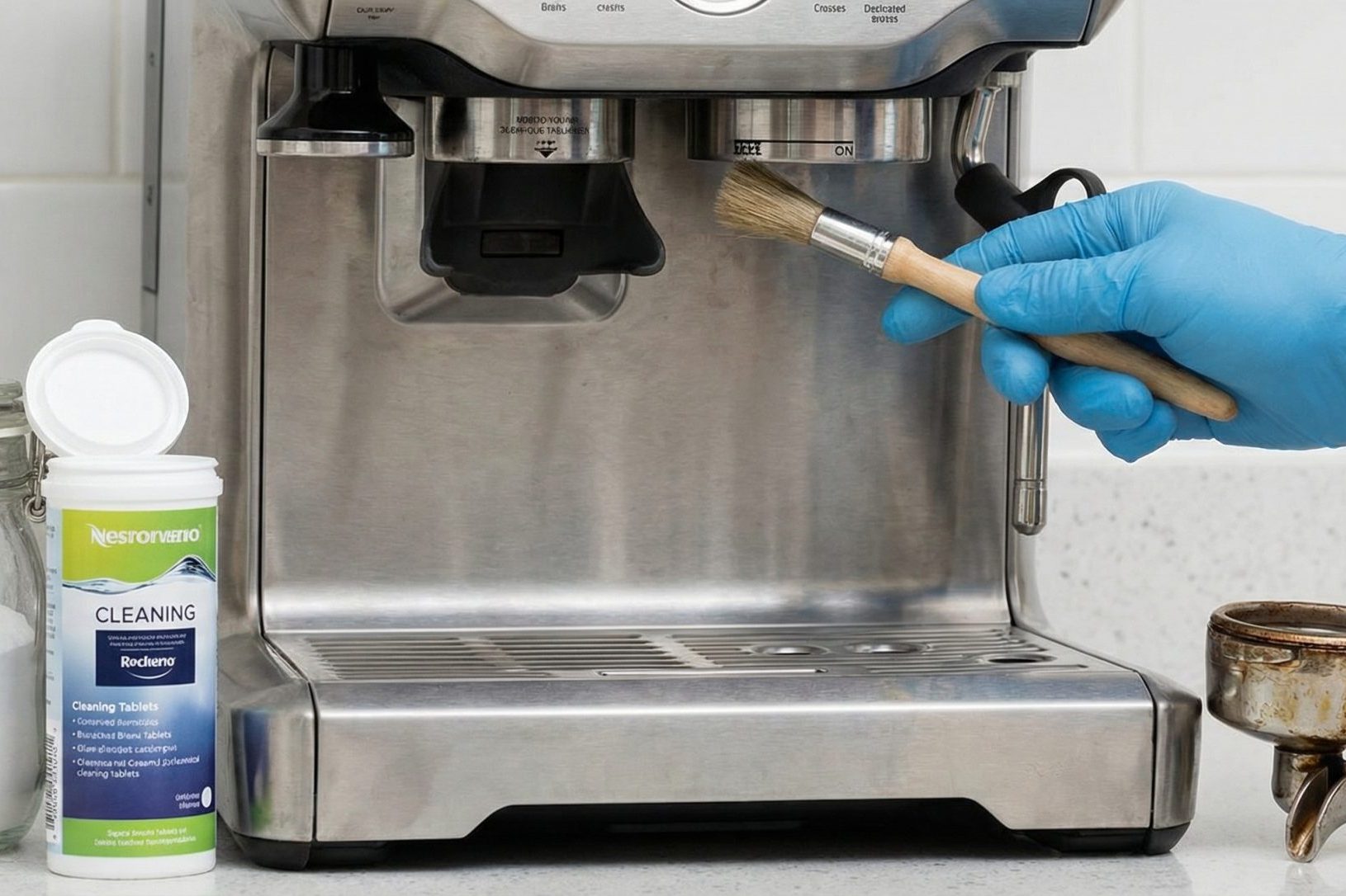 Make an image to go with this article. Here's a dour little reality check for you, dear coffee aficionados: your trusty auto espresso machine—the one you fondly call your saviour during early morning fogs and midday slumps—needs a good scrub down now and again. But what cleaning agents should you use? And do the official OEM (Original Equipment Manufacturer) cleaning products, with their eye-watering price tags, really justify the spend? Let's caffeinate your cleaning routine with some down-to-earth wisdom. Why Clean Your Espresso Machine?