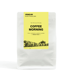 Ground coffee 1 Vendum Coffee Morning coffee beans 220g, yellow label – Colombian medium roast with citrus, red berries, caramel, chocolate