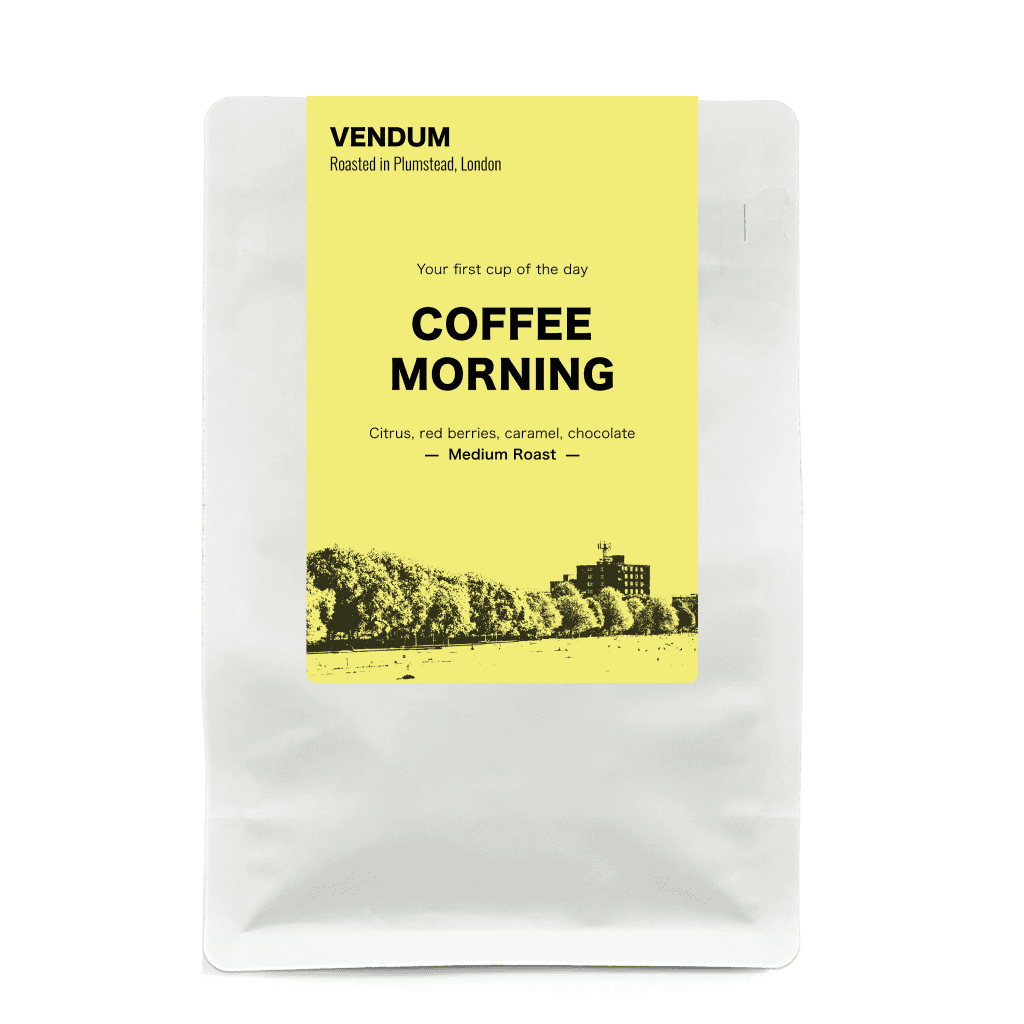 VENDUM Coffee home 12 Vendum Coffee Morning coffee beans 500g, yellow label – Colombian medium roast with citrus, red berries, caramel, chocolate