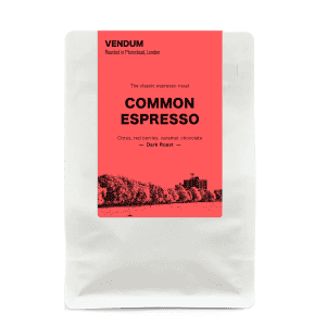 Roasted Coffee 4 Vendum Common Espresso coffee beans 500g, red label – Colombian dark roast espresso with citrus, red berries, caramel, chocolate